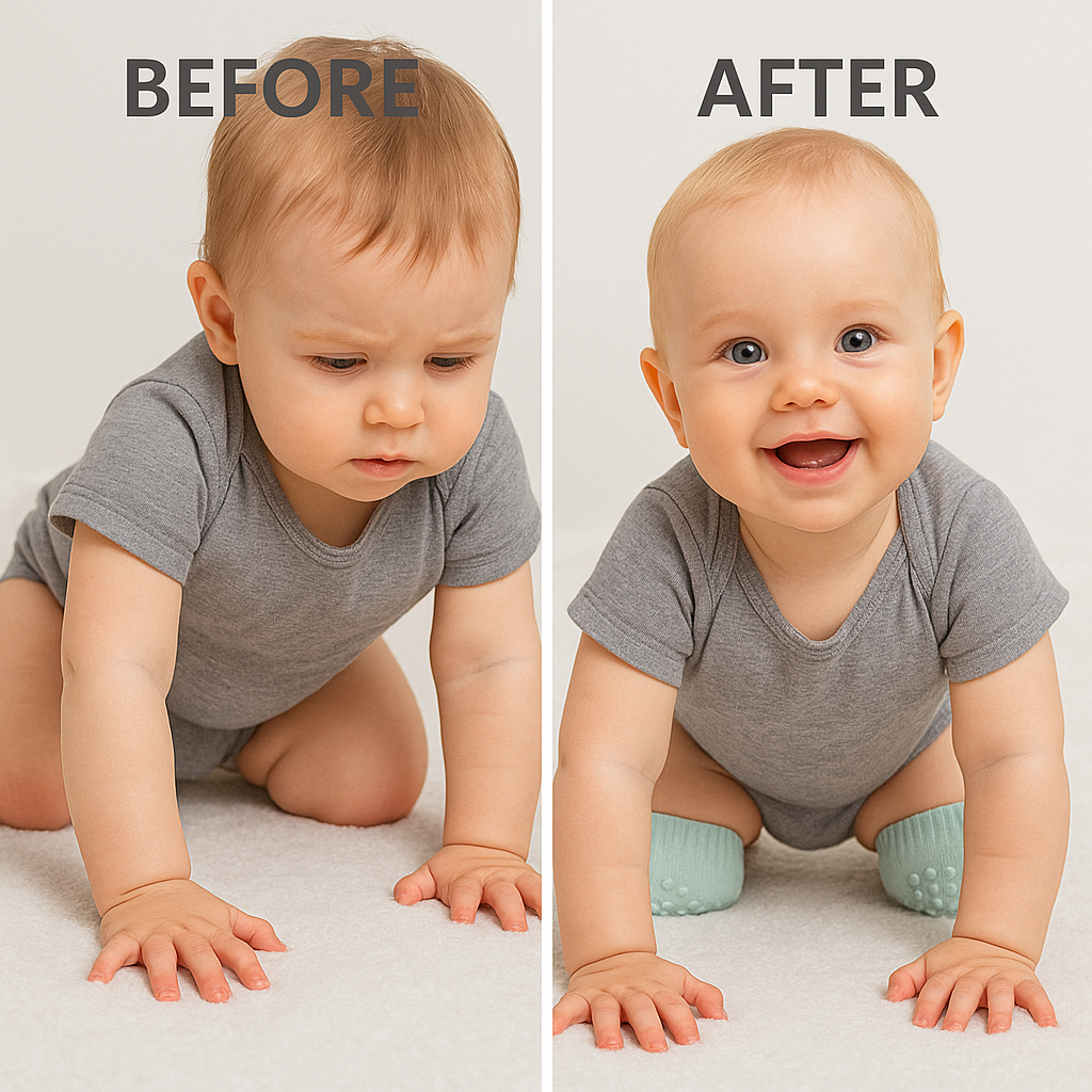 Baby Knee Pads (Pack of 2 Pairs) – Safety Crawling Protection for 6–24 Months